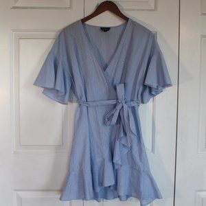 Topshop Striped Wrap Dress.
